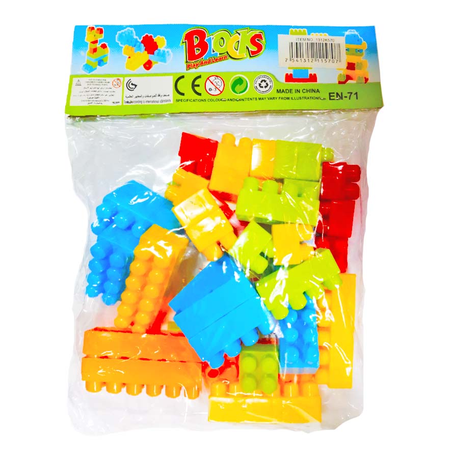 Legos Medianos en Bolsa, 36 piezas