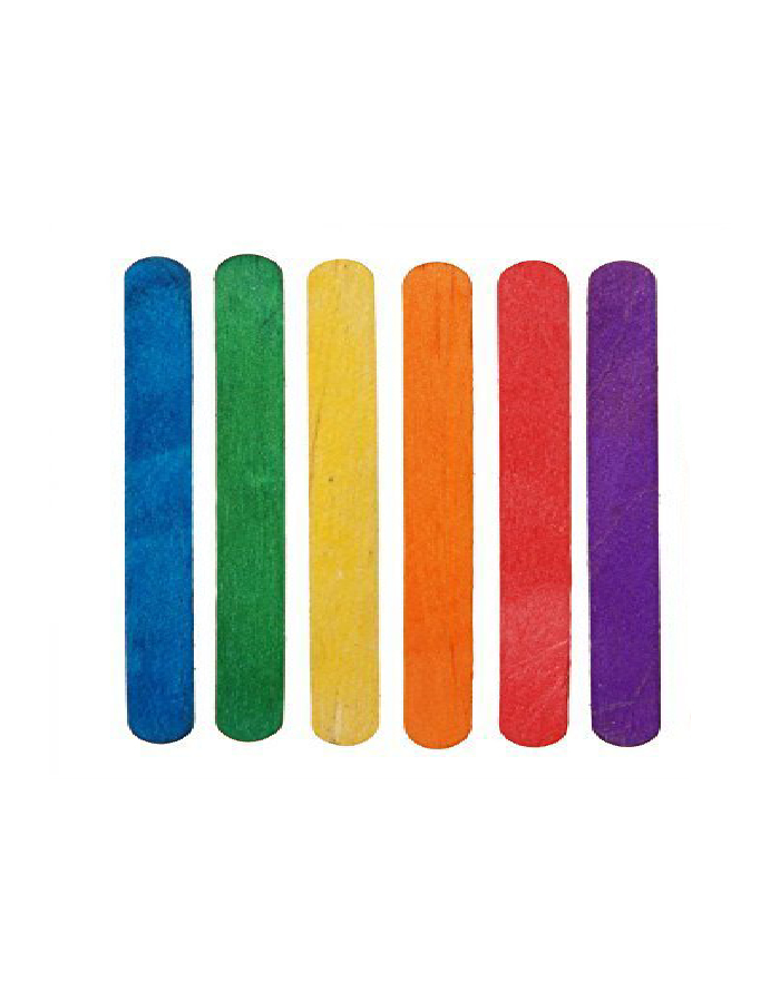 Paletas Grandes Colores, 50 unidades