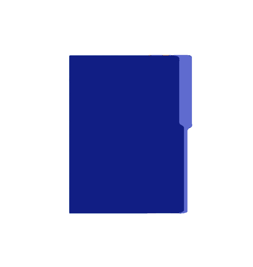 Folder Carta Bold Office, 25 unidades, Azul Oscuro