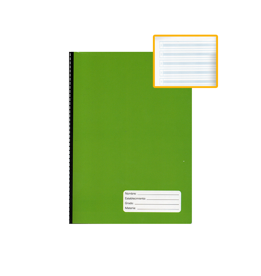Cuadernos Engrapado Concept, 100H, Doble Línea