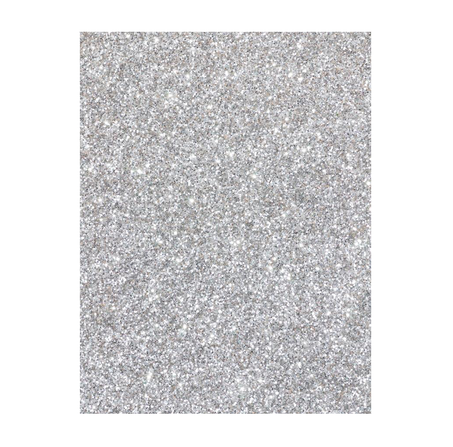 Foamy con Diamantina, 10 unidades, Plateado