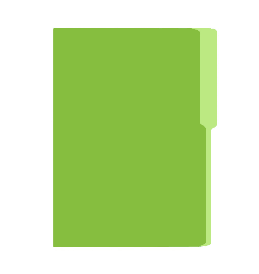 Folder Oficio, 100 unidades, Verde