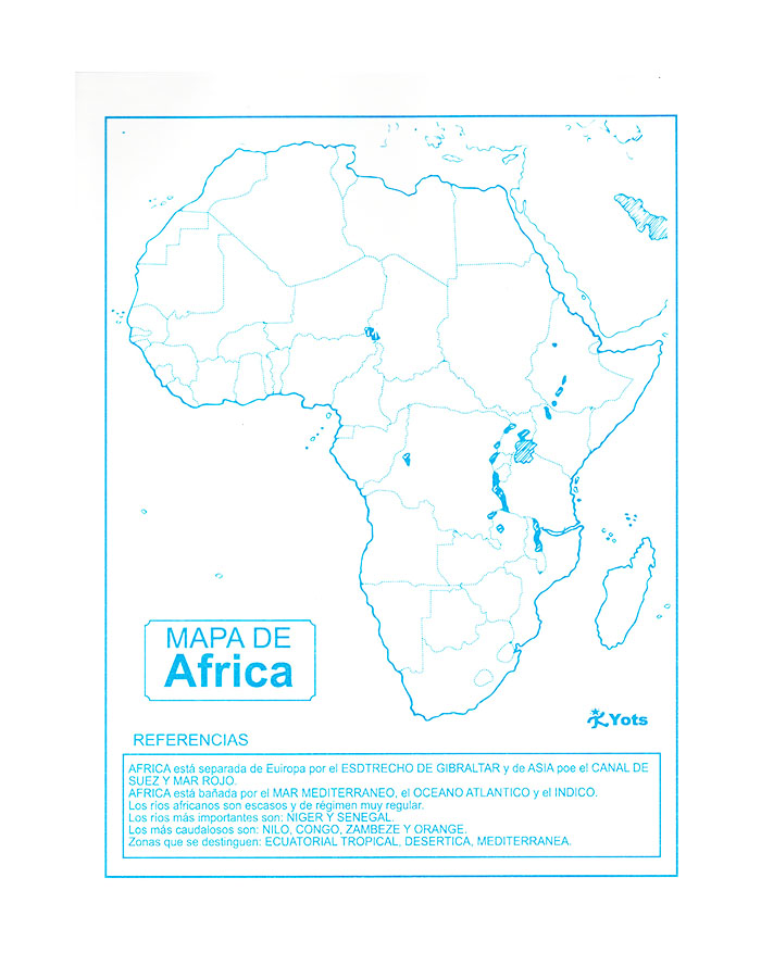 Ciento de Mapa de África, Yots