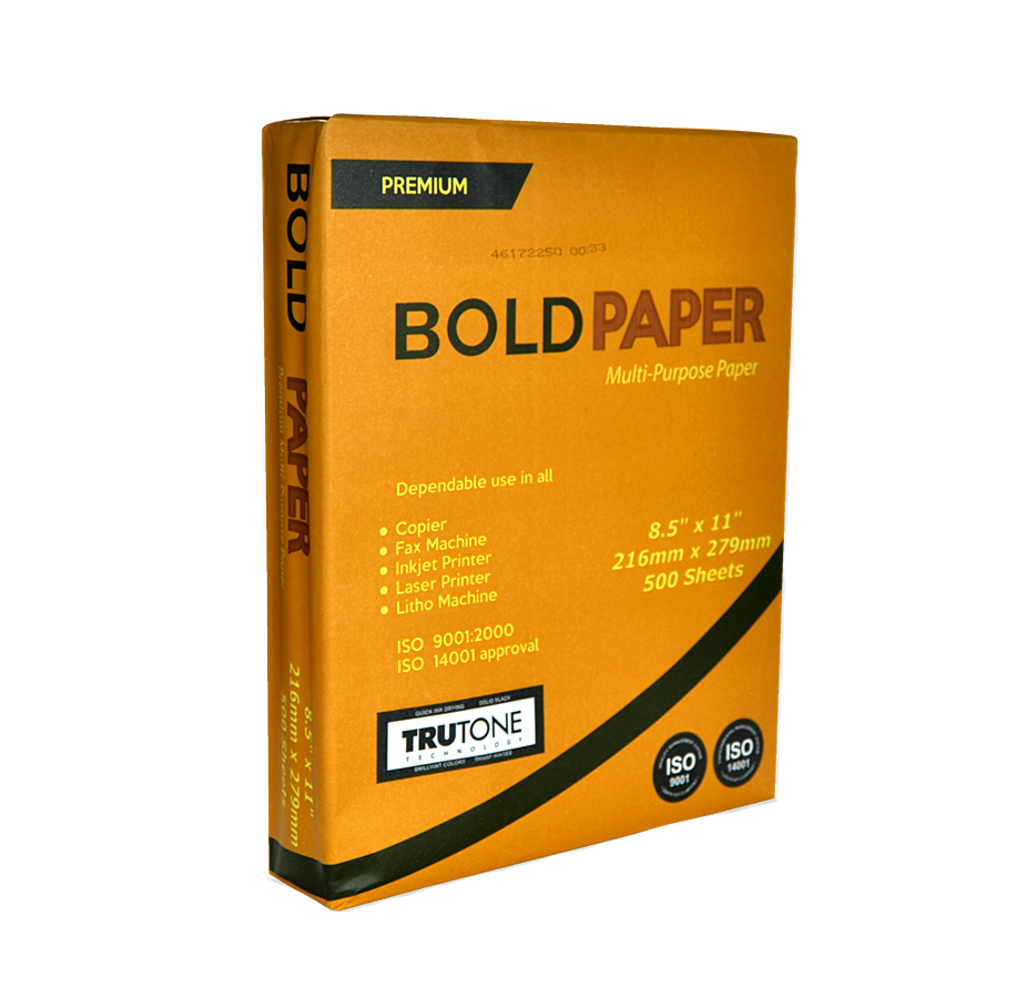 Papel Bond para Fotocopia Bold Paper, Oficio