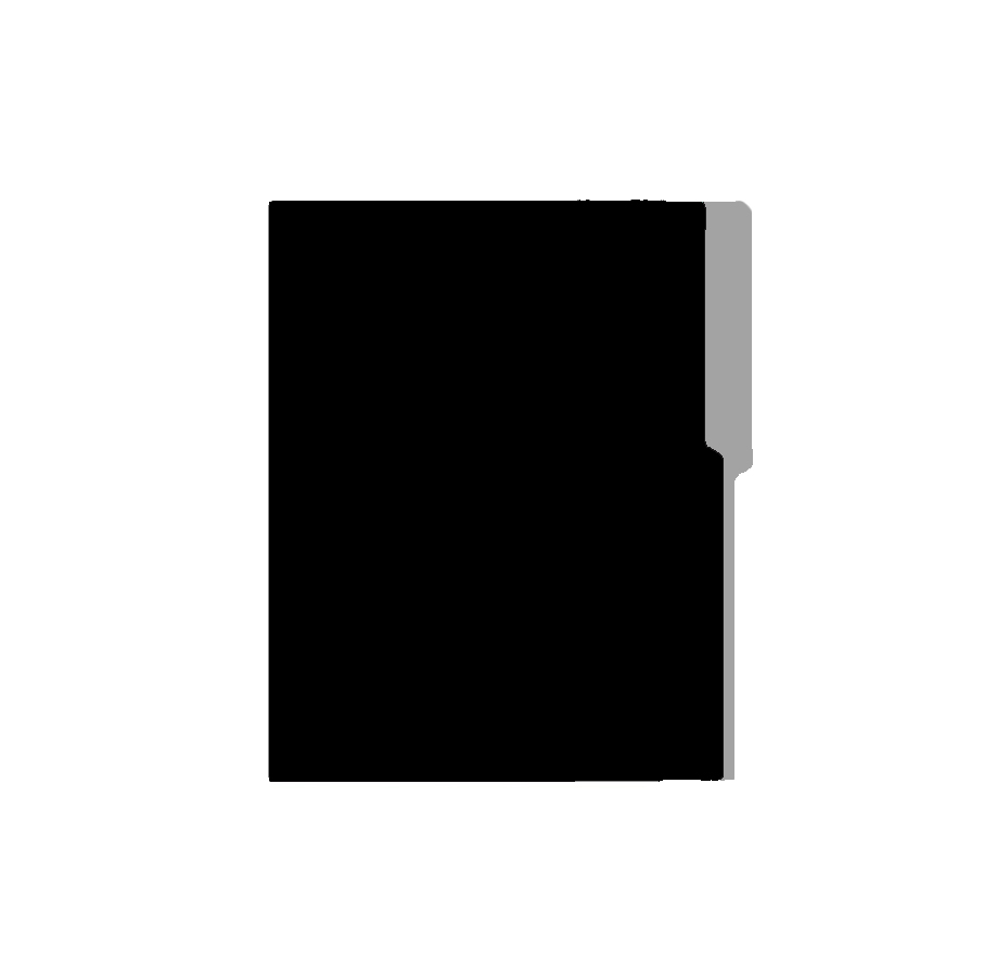 Folder Carta, 100 unidades, Negro