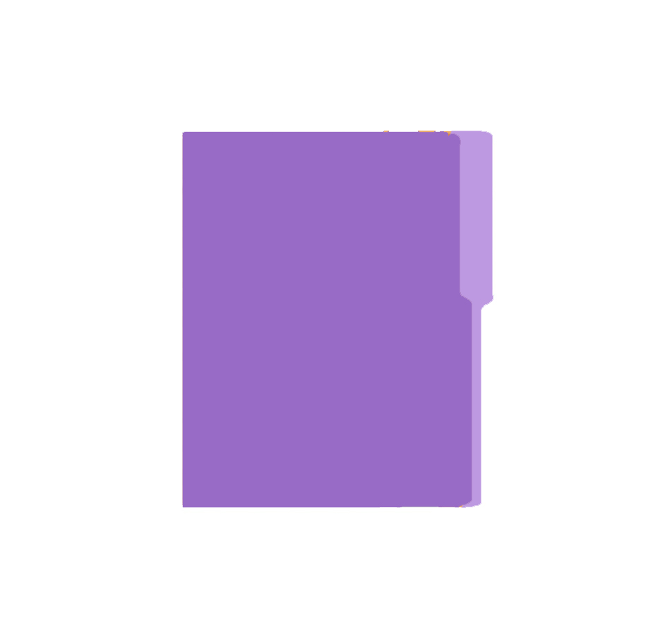 Folder Carta Bold Office, 100 unidades, Lila