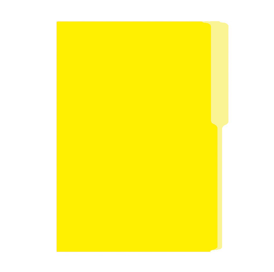 Folder Oficio Bold Office, 100 unidades, Amarillo