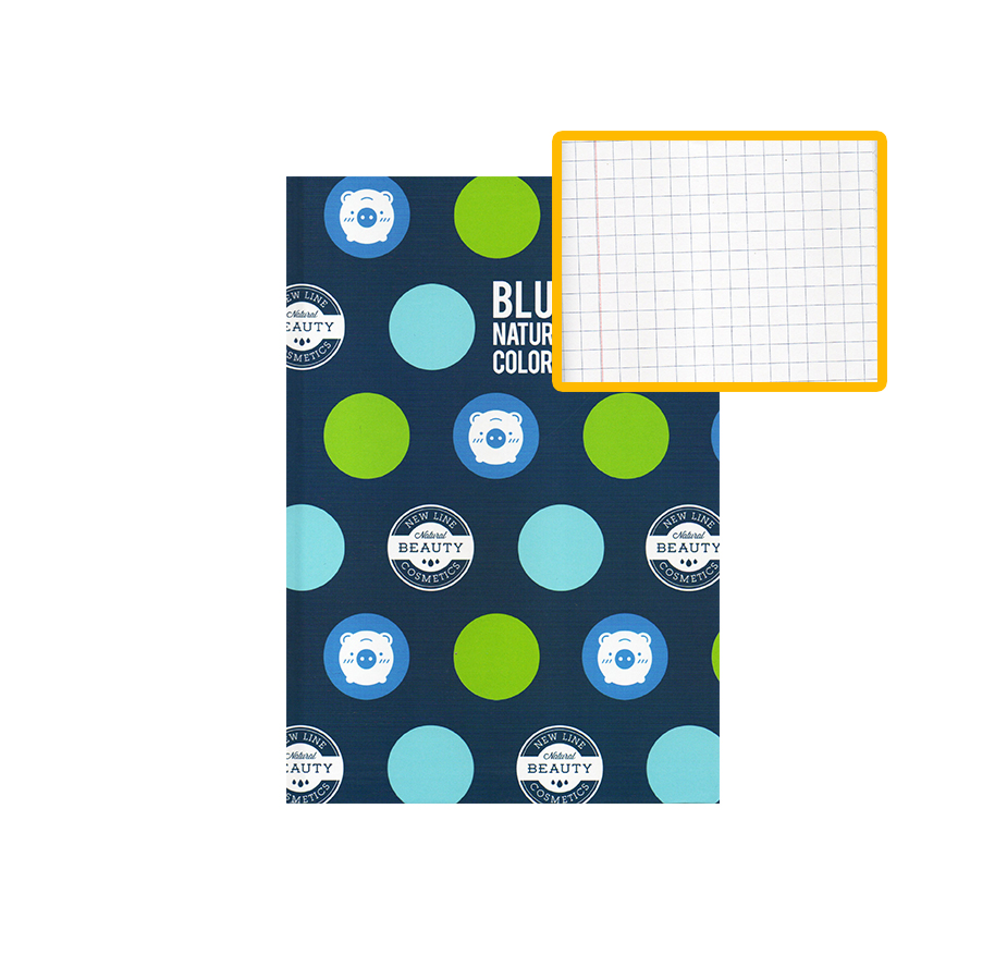 Cuaderno Empastado Kenart, 96 hojas, Cuadros