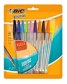 Blíster Bolígrafo Bic Intenso, Punto Extra Grueso 1.6 mm, 10 unidades