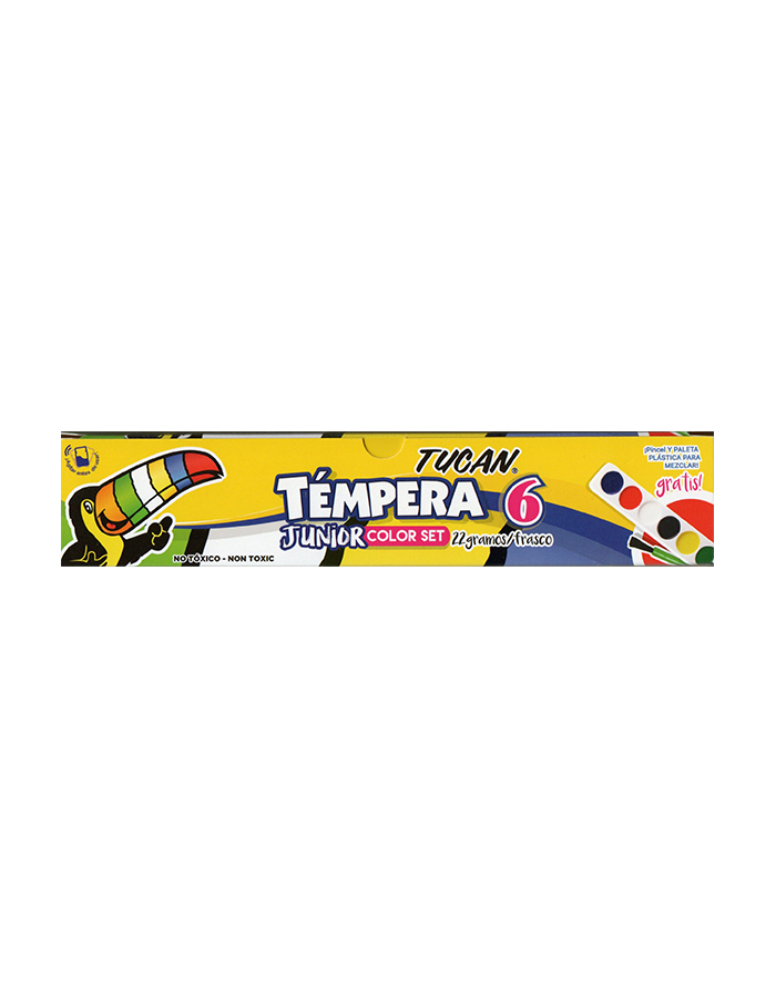 Tempera Junior 6 colores, Tucán
