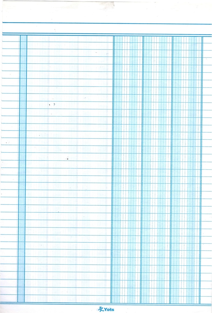 Cuadernillo Contabilidad Yots, 3 columnas, 80 unidades