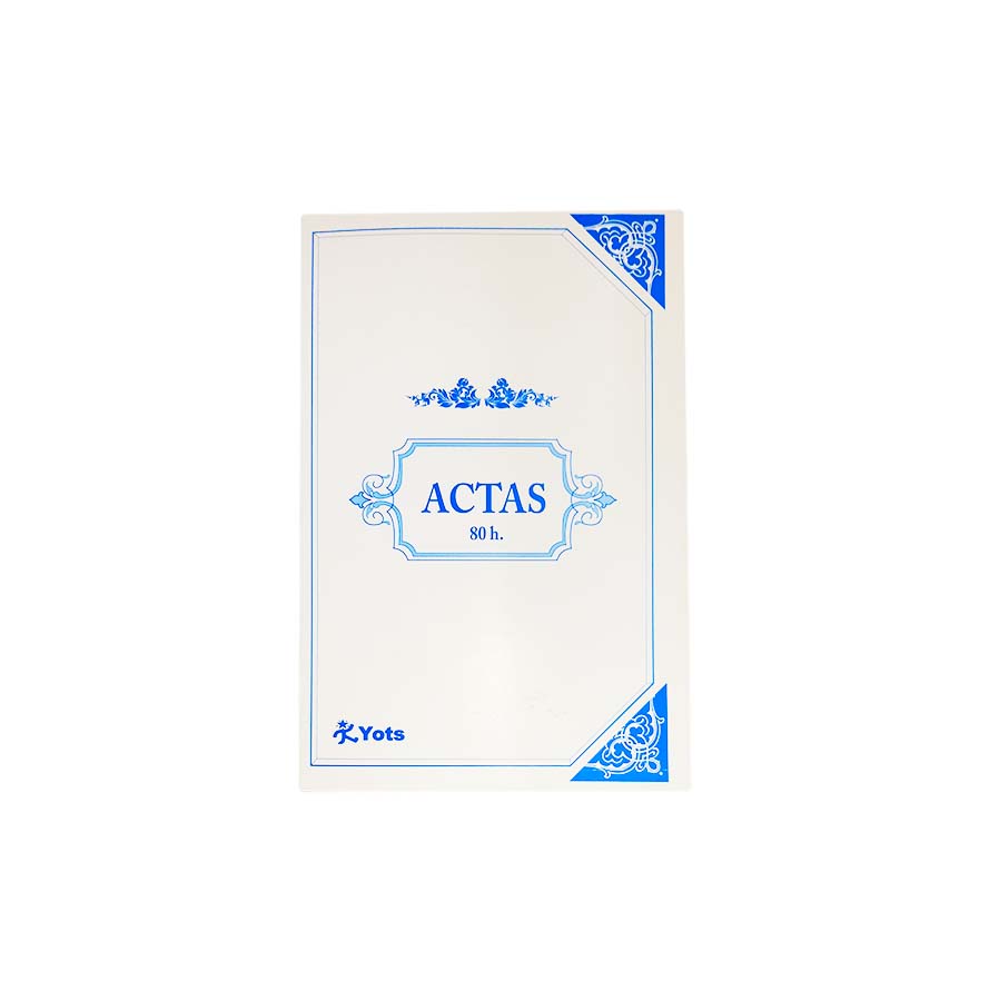 Libro de Actas Yots, 80 hojas