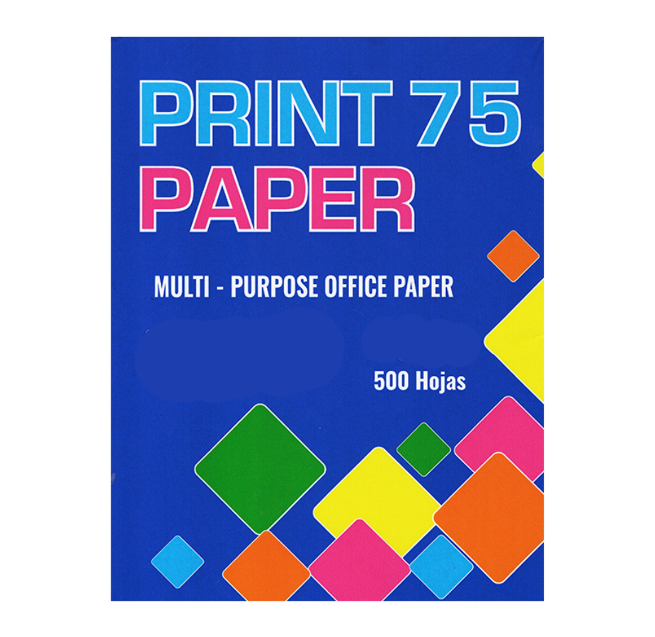 Papel Bond para Fotocopia Print 75 Paper, Oficio