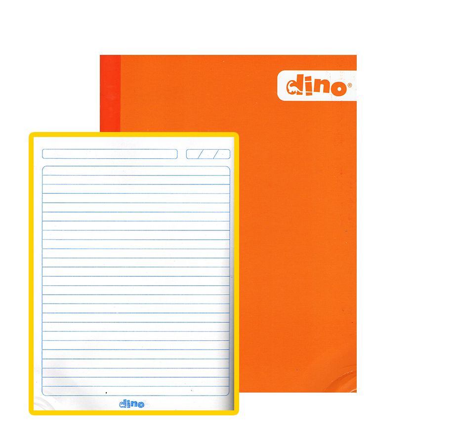 Cuaderno Cosido Dino 100H, Líneas