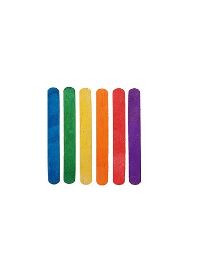 Paletas Pequeñas Colores, 100 unidades