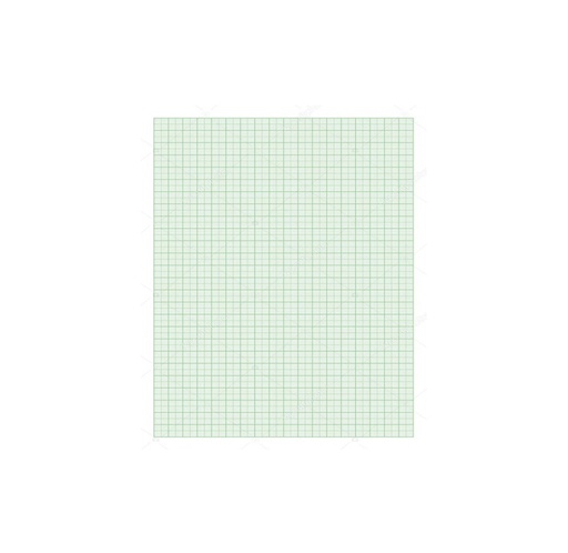 Papel Bond Milimetrado Yots, Verde Carta, Resma