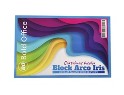 Block Arco Iris Oficio, Bold Office 24 hojas