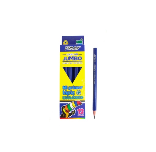 Lápiz Jumbo Triangular, Sin borrador, Tucán