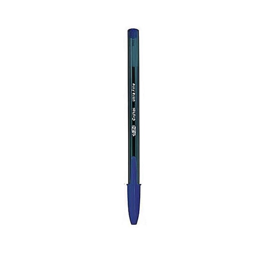 Bolígrafo Bic, Punto Ultra Fino 0.7 mm, Azul, 12 unidades
