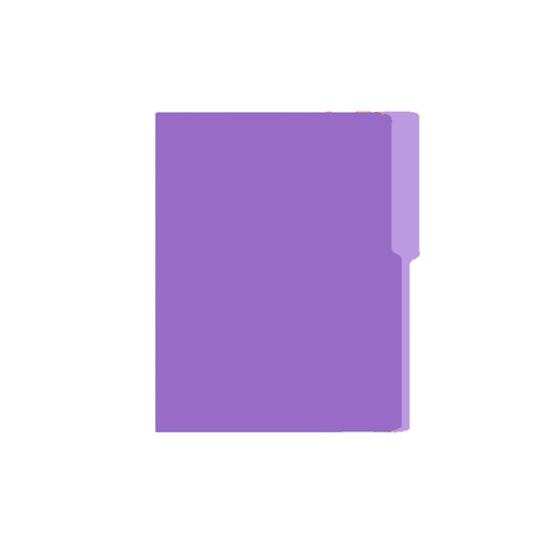 Folder Carta Bold Office, 100 unidades, Lila