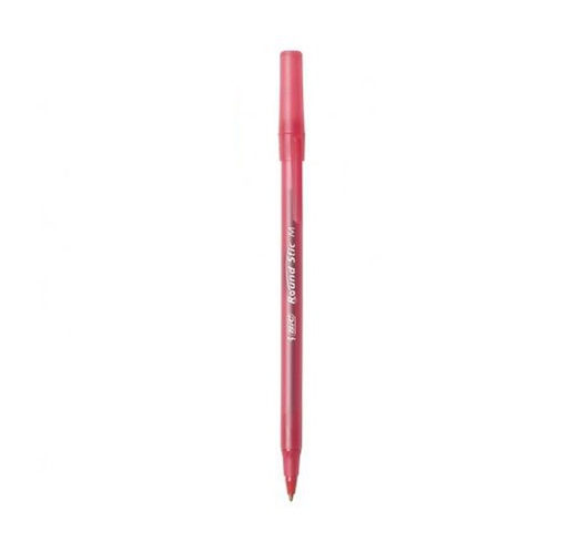 Bolígrafo Bic, Round Stic, Rojo, 12 unidades