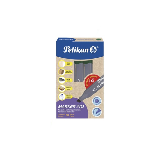 Marcador Permanente Pelikan #710, Verde