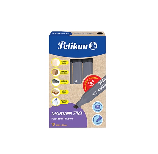 Marcador Permanente Pelikan #710, Negro