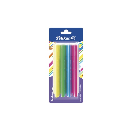 Resaltador Pelikan, #414, 4 colores