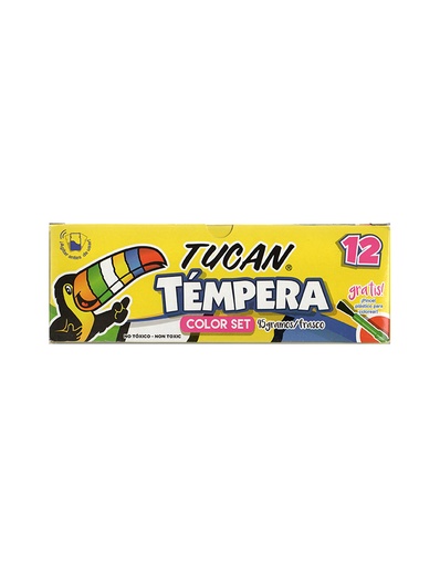 Tempera Clásica 12 colores, Tucán