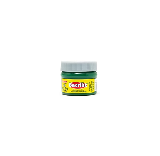 Pintura Acrílica Baco de 100 ml, Verde Oscuro