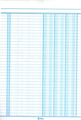 Cuadernillo Contabilidad Yots, 3 columnas, 80 unidades