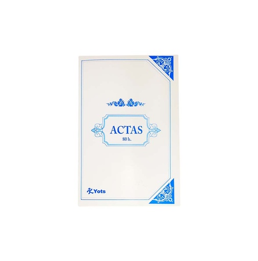 Libro de Actas Yots, 80 hojas